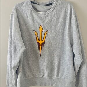 Arizona State Sun Devils Gray Sweatshirt Adidas Large